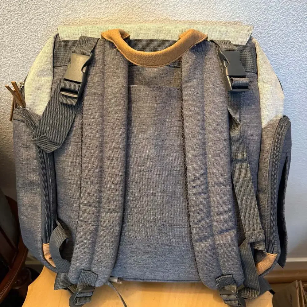 Eddie Bauer Cascade First Adventure Backpack Diaper Bag Gray